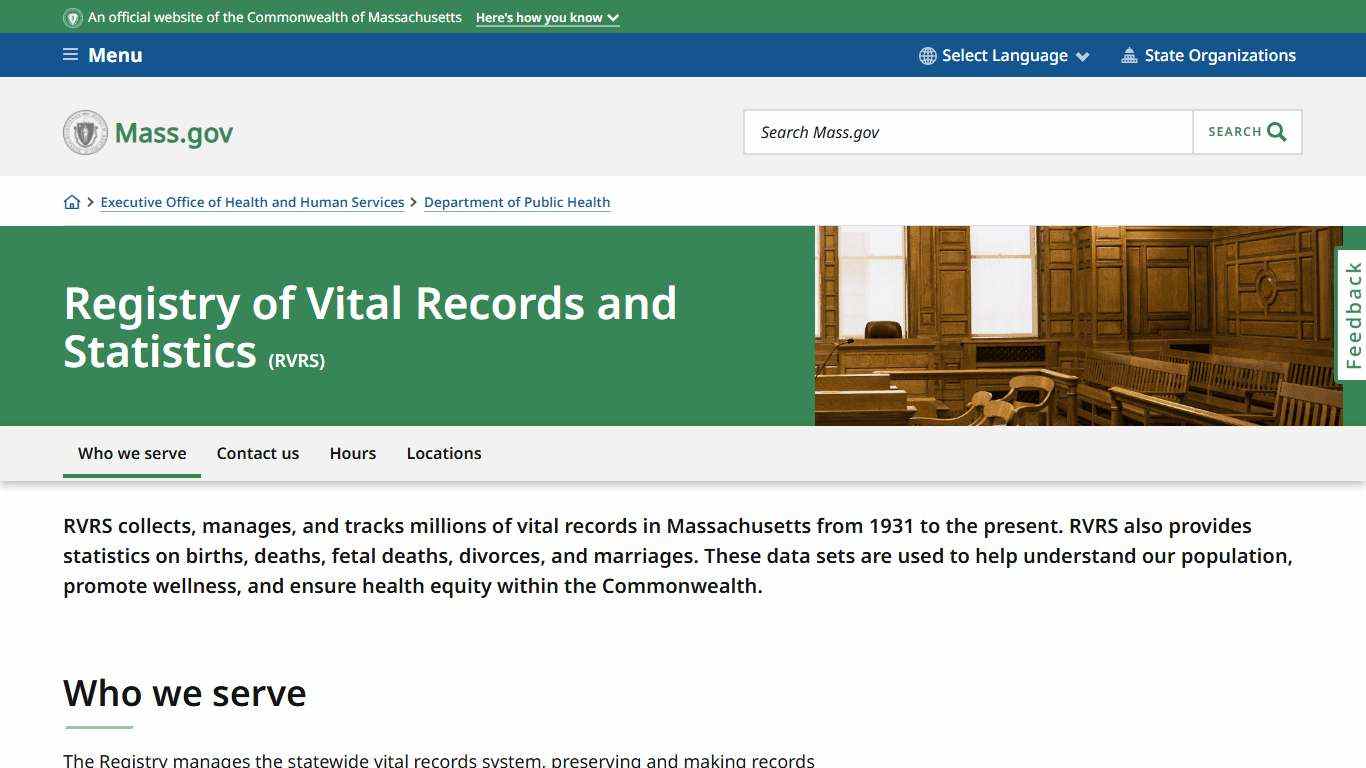 Registry of Vital Records and Statistics | Mass.gov